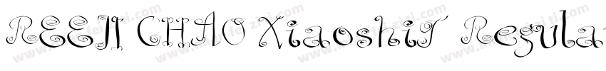 REEJI CHAO XiaoshiT Regular字体转换